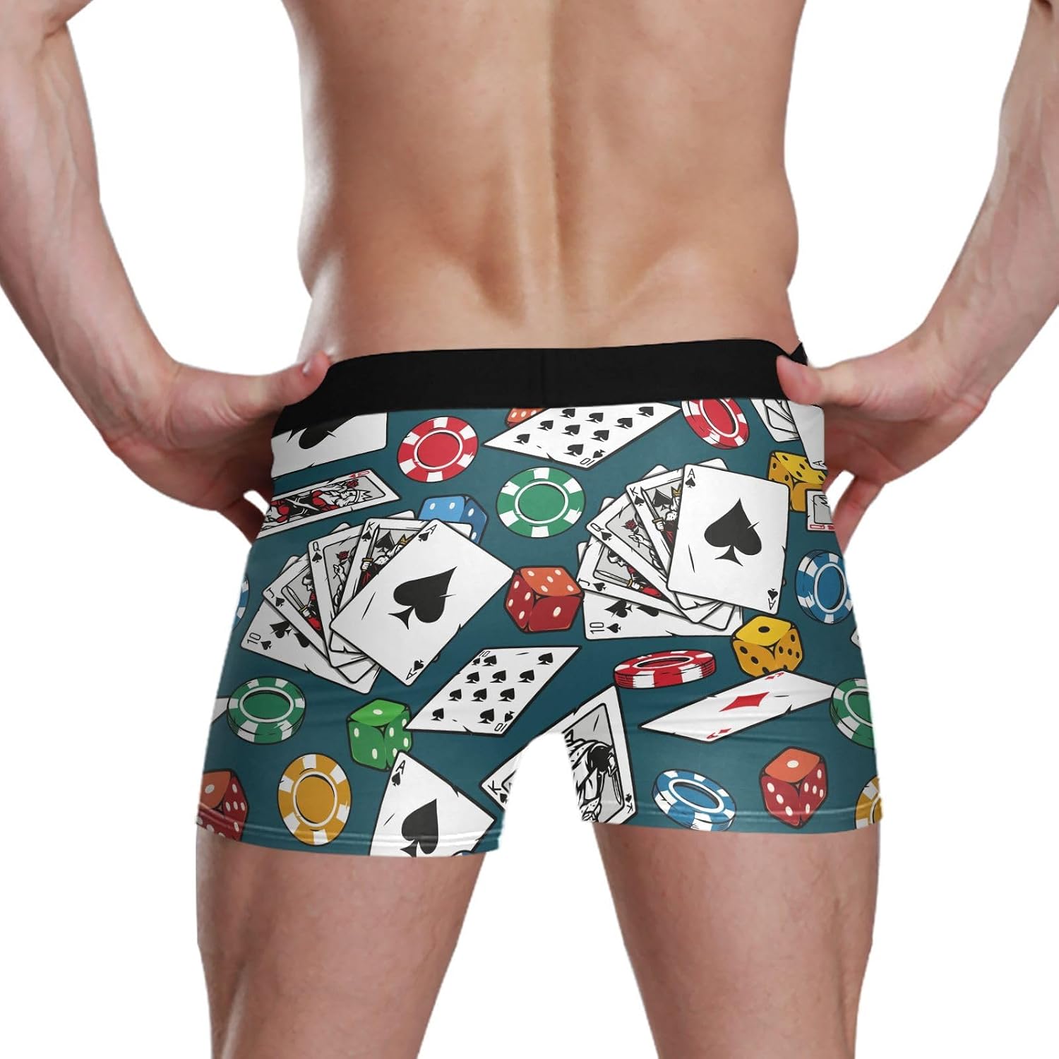 Men's Underwear Briefs Halloween Bats Silhouettes Men's Boxer Briefs,Trunks Underwear for Men