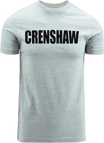 ShirtBANC Mens Crenshaw City of California Shirt Cali Hip Hop Lifestyle Tee Athletic Heather