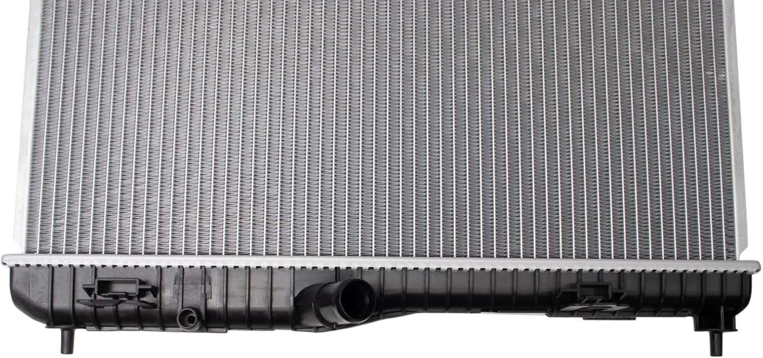 TRQ Radiator Assembly Aluminum Core 1 Row Compatible with 2011-2018 Ford Fiesta L4 1.6L Naturally Aspirated FO3010296 CU13201