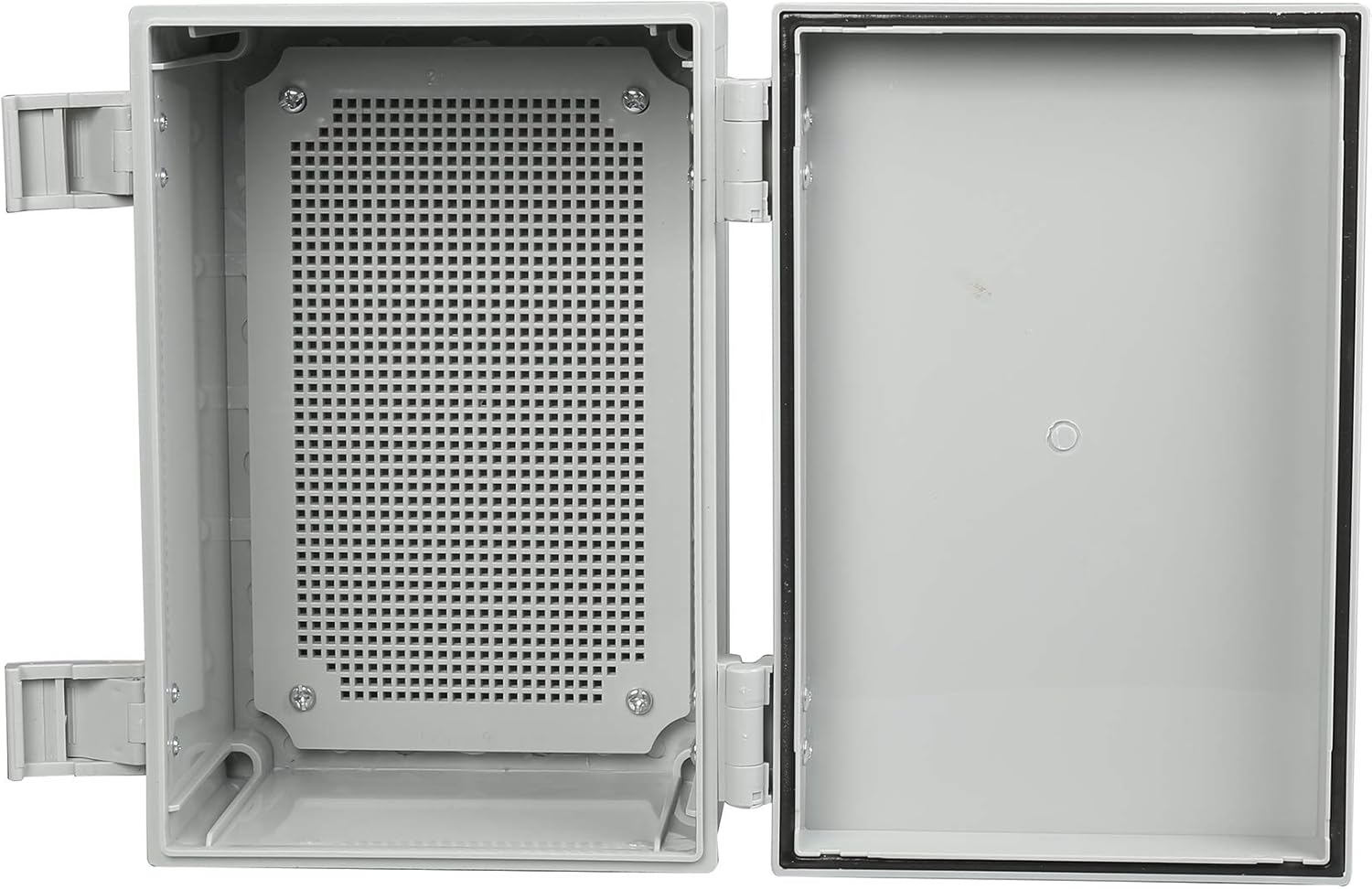 CrocSee ABS Plastic Dustproof Waterproof IP65 Junction Box Universal Durable Electrical Project Enclosure with Lock (11.8"x7.8"x6.3")