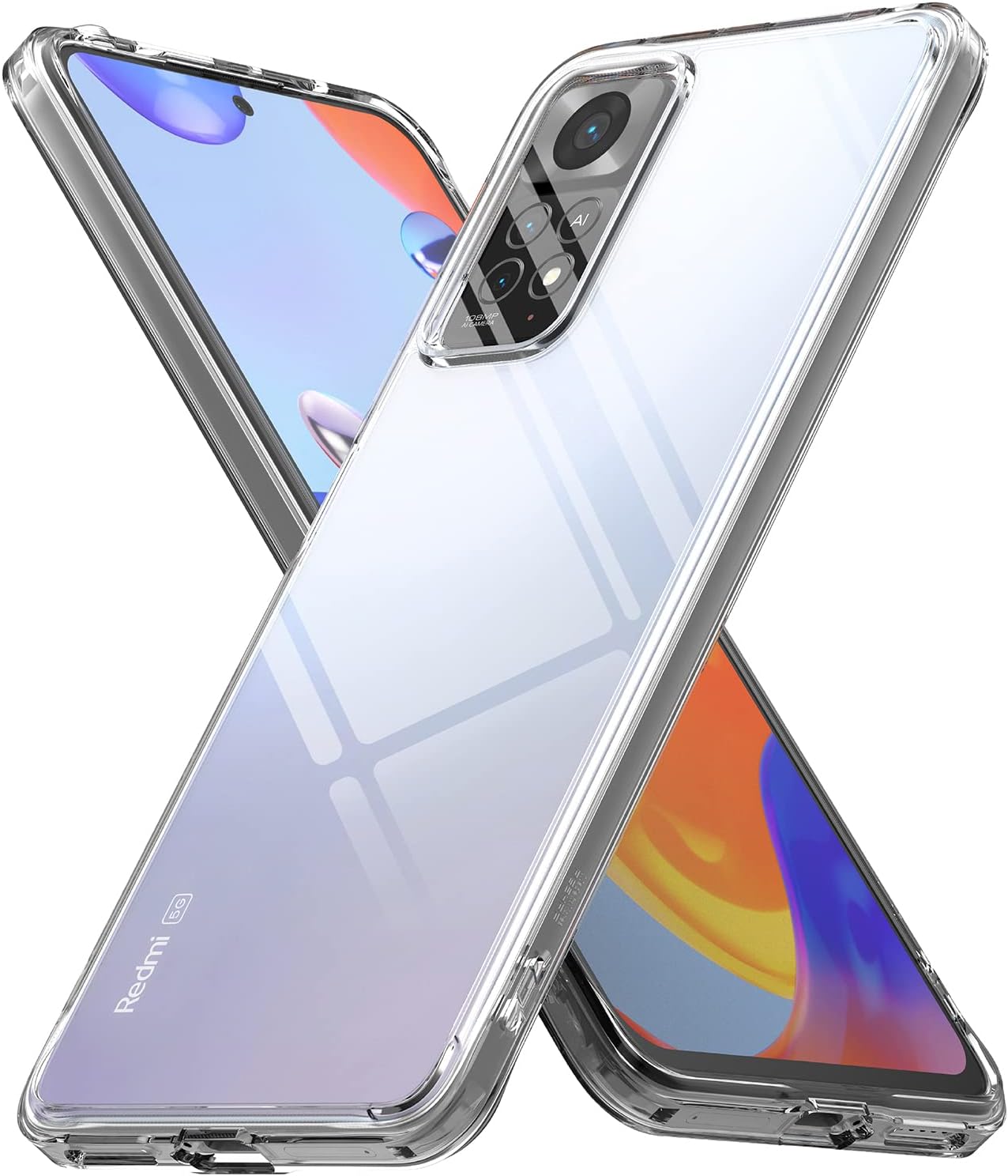Ringke Fusion Compatible with Xiaomi Redmi Note 11 Pro / 11 Pro 5G / 11 Pro Plus 5G / 11E Pro Case Cover Transparent Hard PC Back TPU Bumper Scratch Resistant Natural Form - Clear