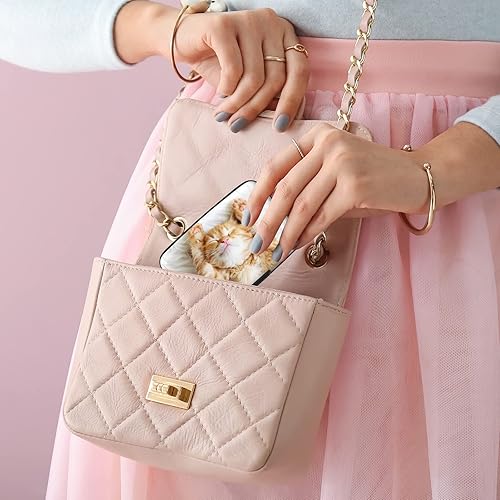 Miniatura 7 de Soporte para tarjetas de crédito, pequeña cartera de metal RFID para tarjetas de crédito, lindo soporte para tarjetas de visita, estuche de