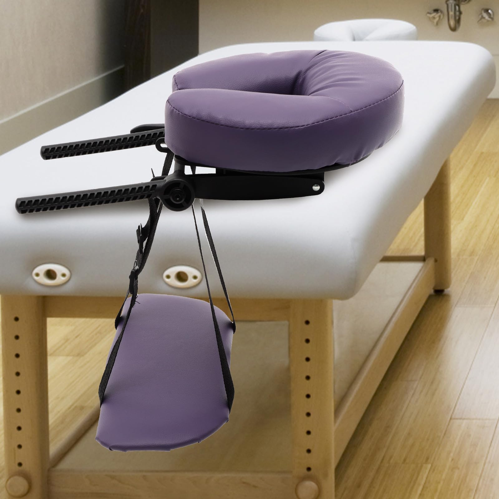LIFKOME Cuscino Pelle a Lettino Massaggio Poggiatesta per U in Ergonomico e Forma di Pu Traspirante Amica della Pelle per Spa e Lettini Estetici