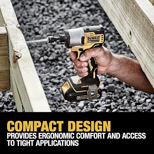 Miniatura 8 de DEWALT 20V MAX* 1/4 in. Brushless Cordless Impact Driver (Tool Only) (DCF840B)
