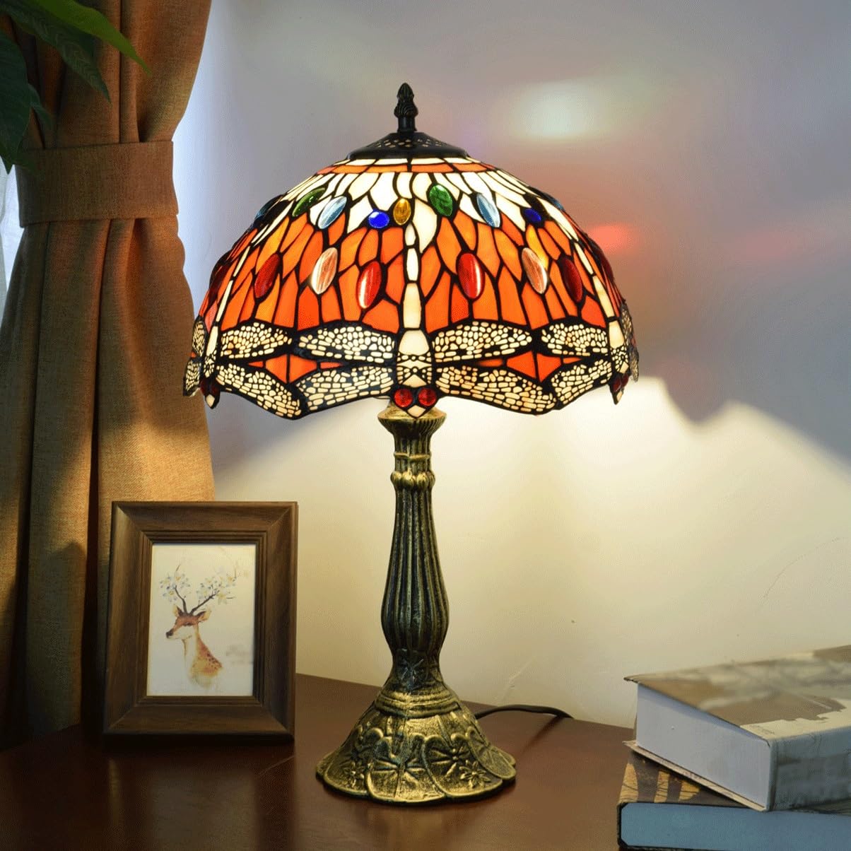 Lampka nocna dekoracyjna lampa stołowa retro kolorowa szklana lampa stołowa hotel B & bar restauracja sypialnia dekoracyjna nowoczesna lampa dekoracyjna dla Zuhause