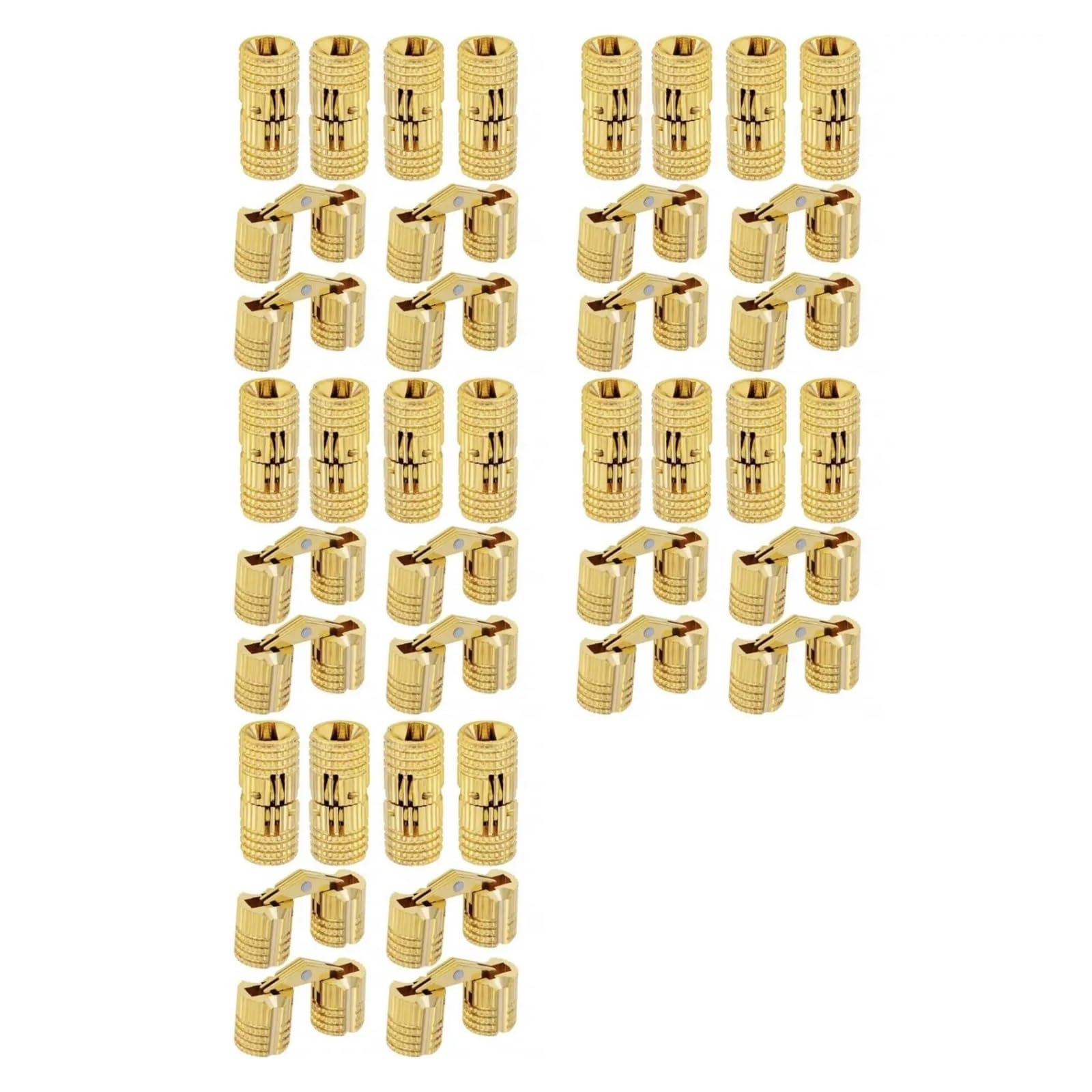 Ugzpwqlnx Color 1 Barrel Hinge, 40 Pcs Brass Barrel Hinge 10 Mm 180 Degree Opening Angle Concealed Furniture