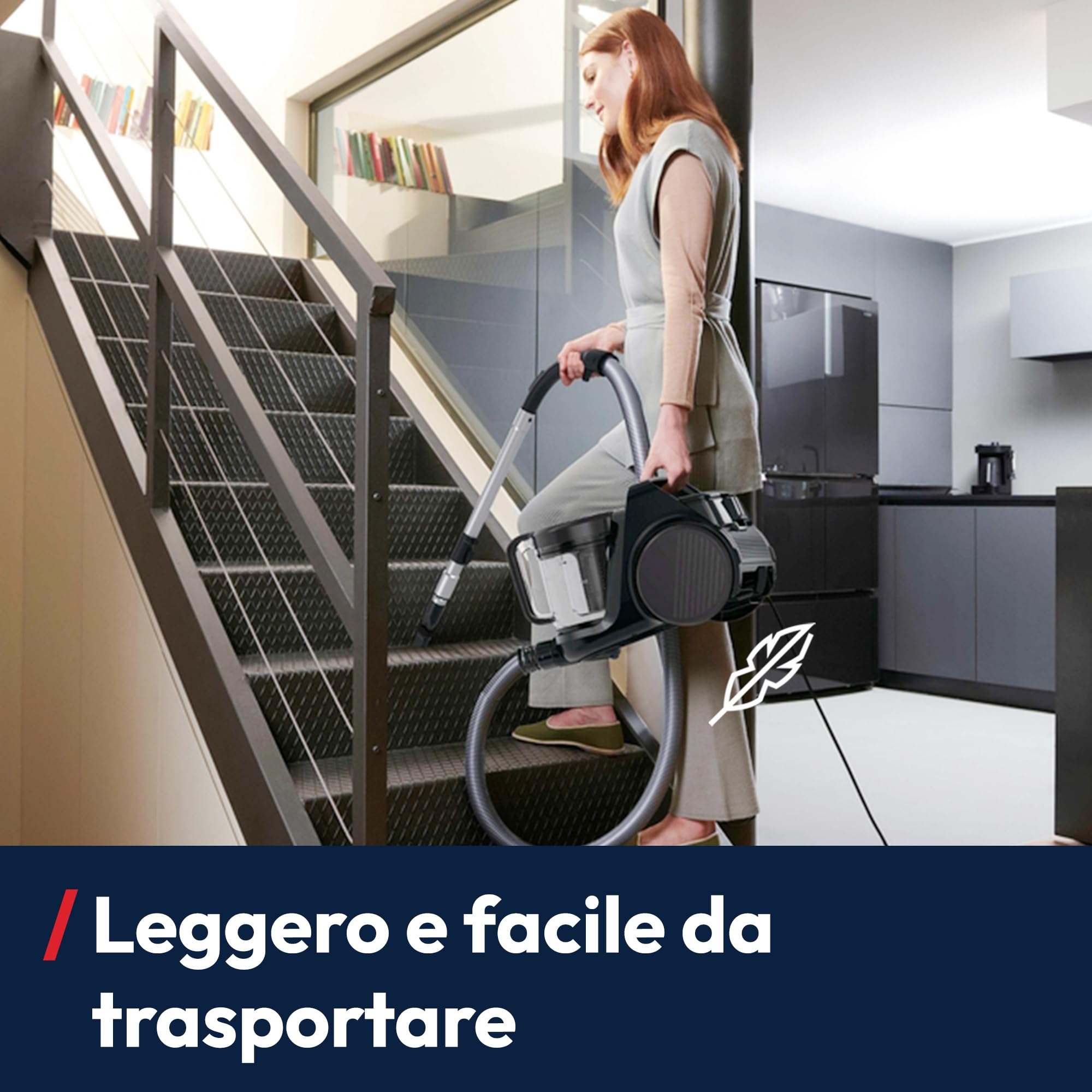Hoover HP2 Aspirapolvere Compatto Senza Sacco, Potente e Leggero, per Tappeti e Pavimenti, Filtro EPA, Contenitore 2,5L, Accessori Integrati, Raggio 10 m, 850W [HP2Z10A]