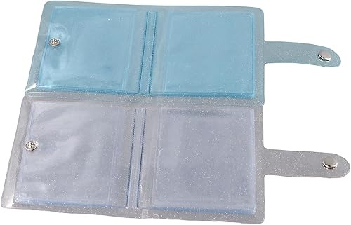 Miniatura 5 de Mini álbum de fotos, álbum de fotos Fotografía Titular de la tarjeta Carpeta de archivo Álbumes Álbum de purpurina transparente