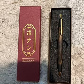 Amazon | 野原工芸似 ボナンペン 黒柿孔雀杢 C4 | 筆記具