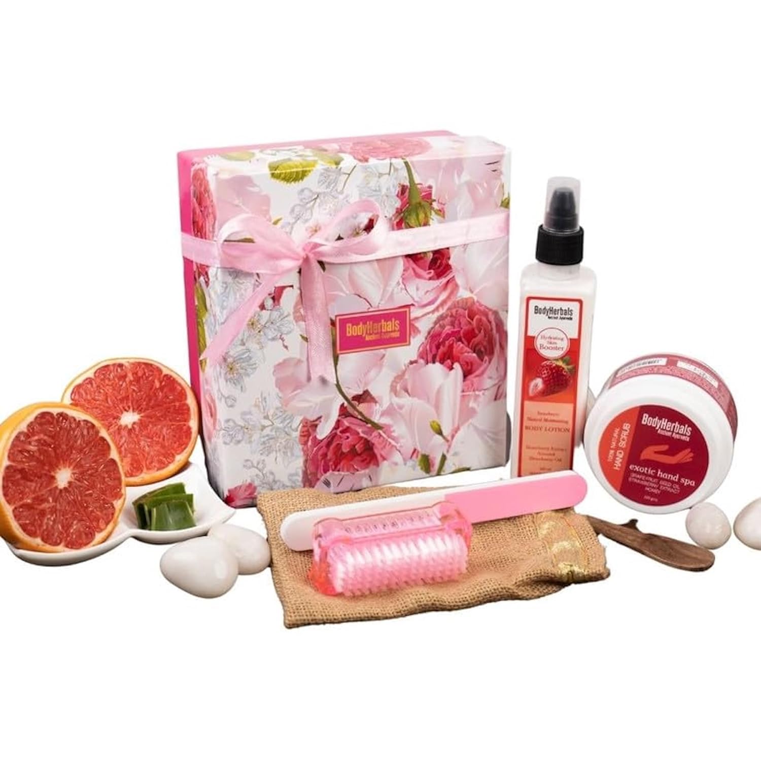 BodyHerbals One Minute Manicure Kit for Women and Men| Gift Set | Natural Skin Care Products and Tools | for Rakhi Gift set Hamper | 5 Pcs| Luxury Gift for Birthdays, Anniversaries, Wedding and Special Celebrations| 100 % Vegan BodyHerbals One Minute Manicure Kit for Women and Men| Gift Set | Natural Skin Care Products and Tools | for Rakhi Gift set Hamper | 5 Pcs| Luxury Gift for Birthdays, Anniversaries, Wedding and Special Celebrations| 100 % Vegan