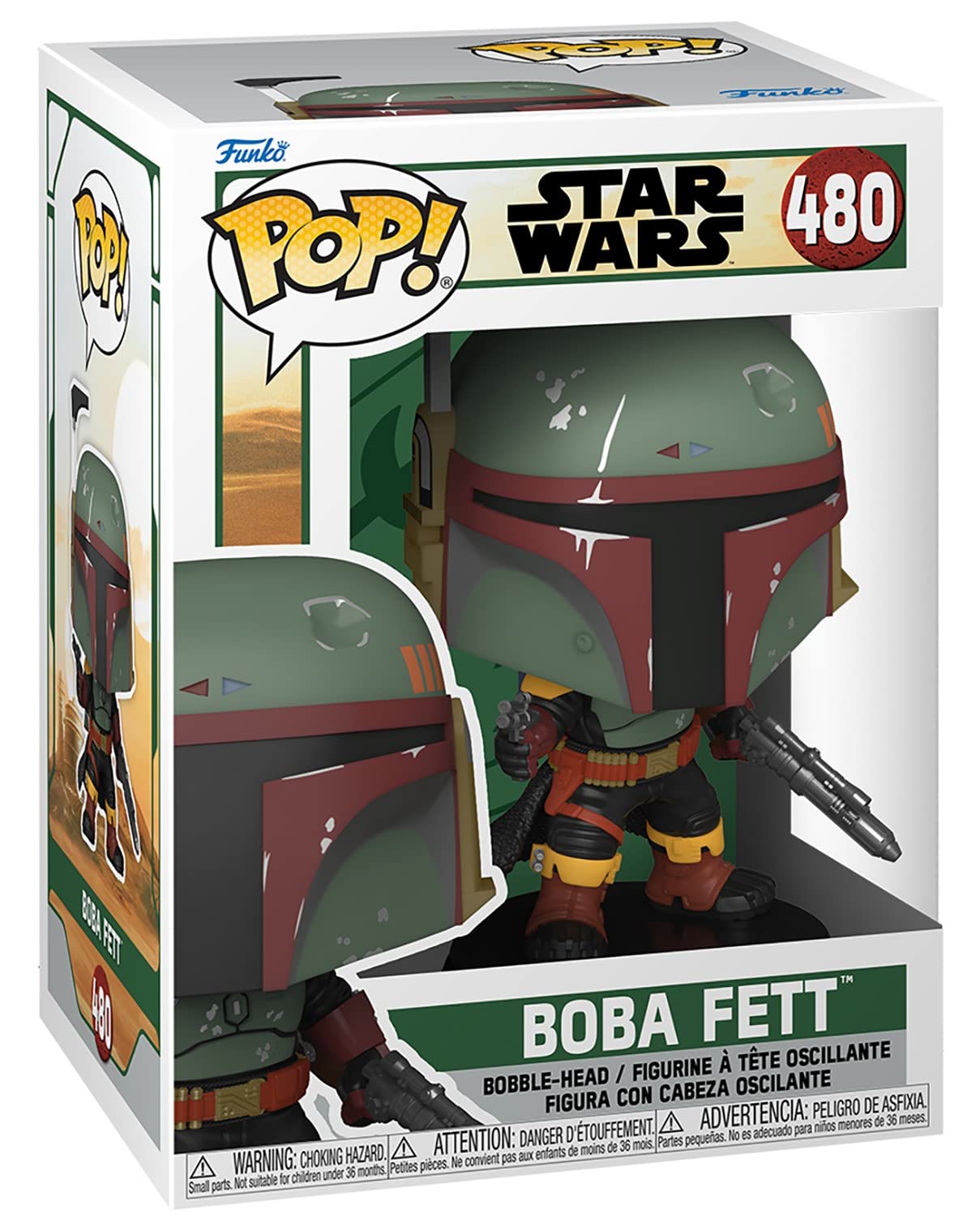Amazon.com: POP Star Wars: Book of Boba Fett - Boba Fett Funko
