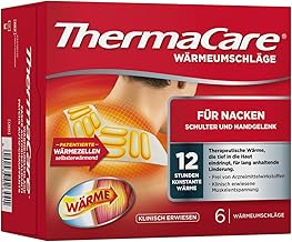 ThermaCare Nacken, 6 Stück, Wärmepflaster für Nacken, Schulter und Handgelenk, wirksam Nackenschmerzen lindern, Originalware von Angelini Pharma Deutschland