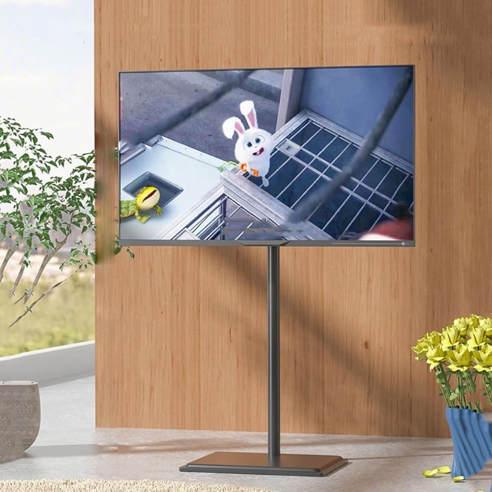 Support TV sur pied pivotant pour ecran de 32 a 65 pouces portable