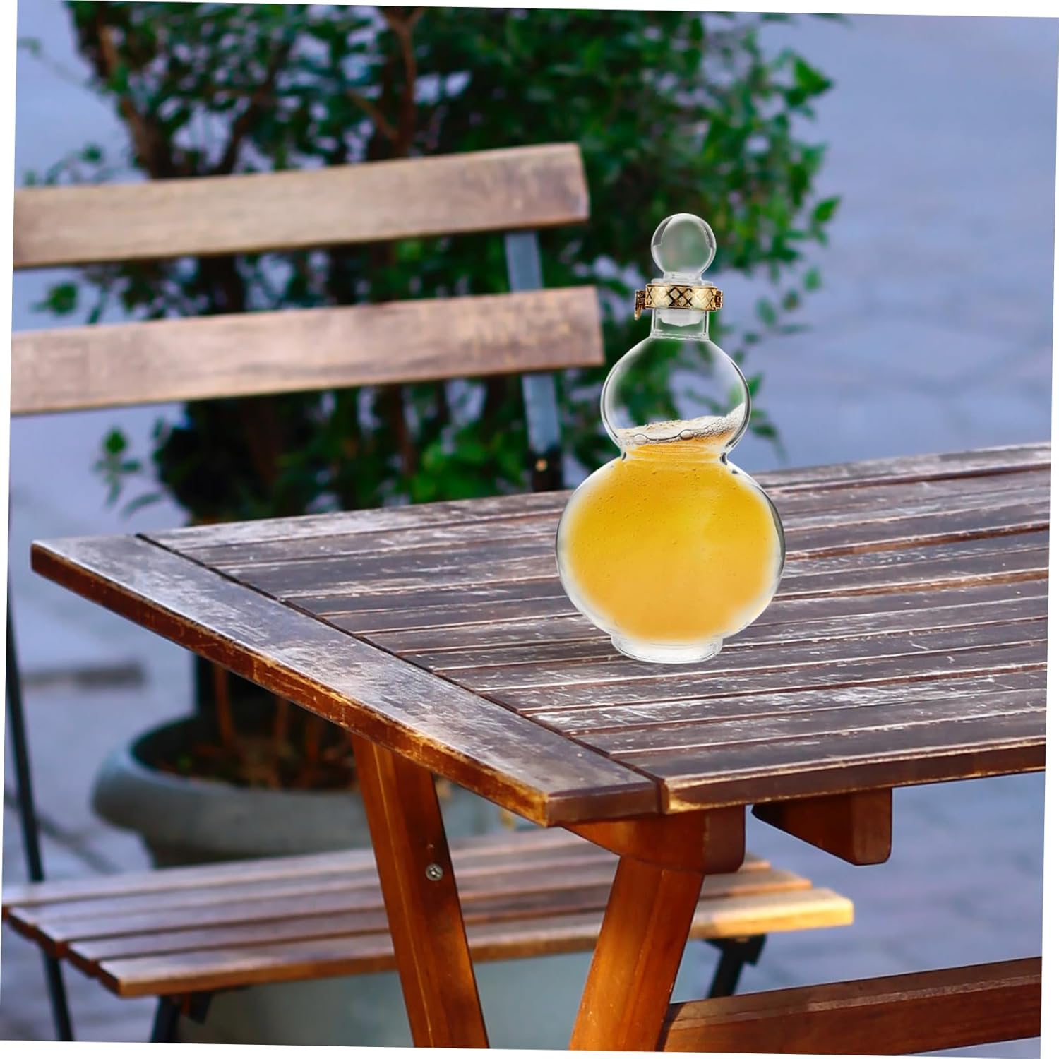Zerodeko Gourd Wine Bottle Capacity Creative Wine Jug for Home Bar Smooth Polished Rim for Gifts and Special Occasions