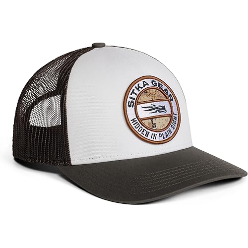 SITKA Hidden Optifade Mid Pro Trucker Hat - Adjustable Outdoor Snap Back Hat for Men,