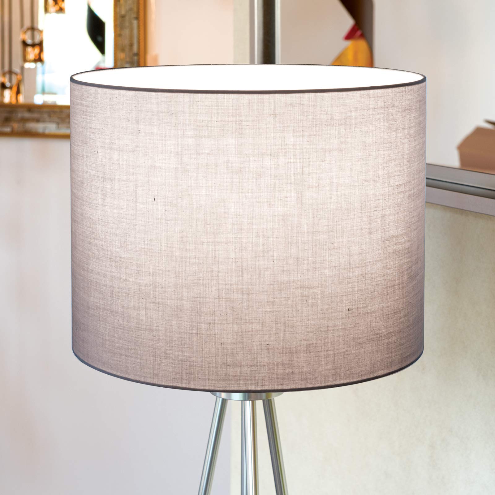 Paralume In Tessuto Piccolo 16,5 Cm – Diametri 16,5/21,5 X H16 Cm – Adatto A Portalampade E27/E14 Per Lampade Da Tavolo E Pavimento