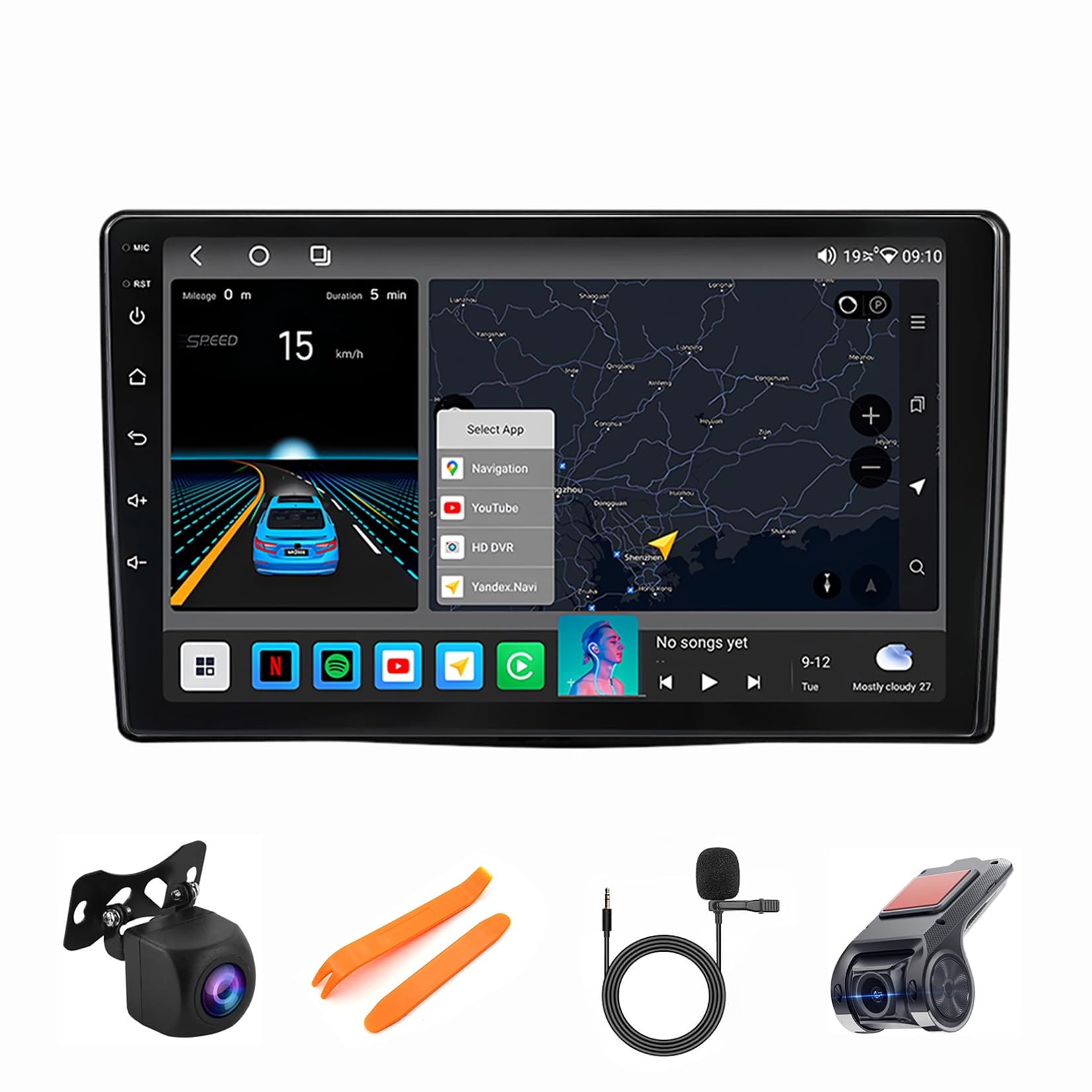 Autoradio Android 12 Fiat 500L pour remplacer votre écran d'origine par un GPS Carplay