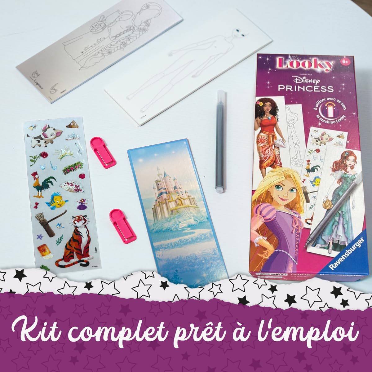 Ravensburger Looky Disney Princesses Machine Looky Dessin de Mode Stylisme Dès 6 Ans 25961