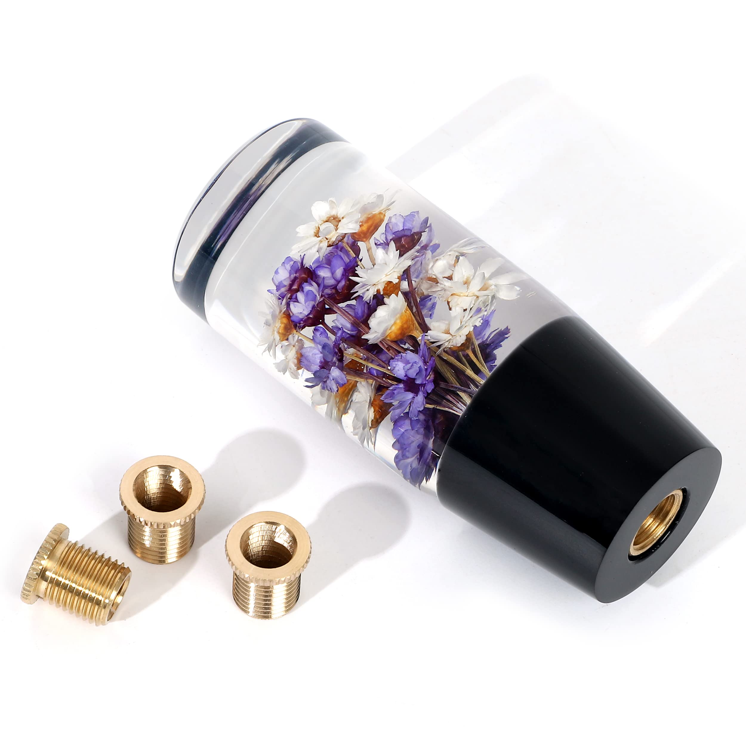 水中花 シフトノブ 当時物 旧車 延長 襲っ mt at クリスタル 和 紫  