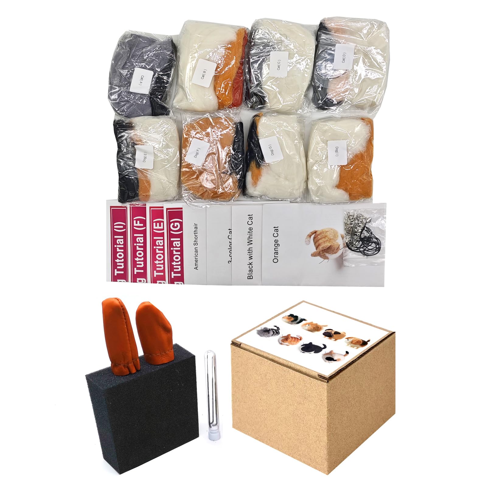 vier honden een set diy wol naaldvilten kit met vier honden een set diy wol naaldvilten kit met