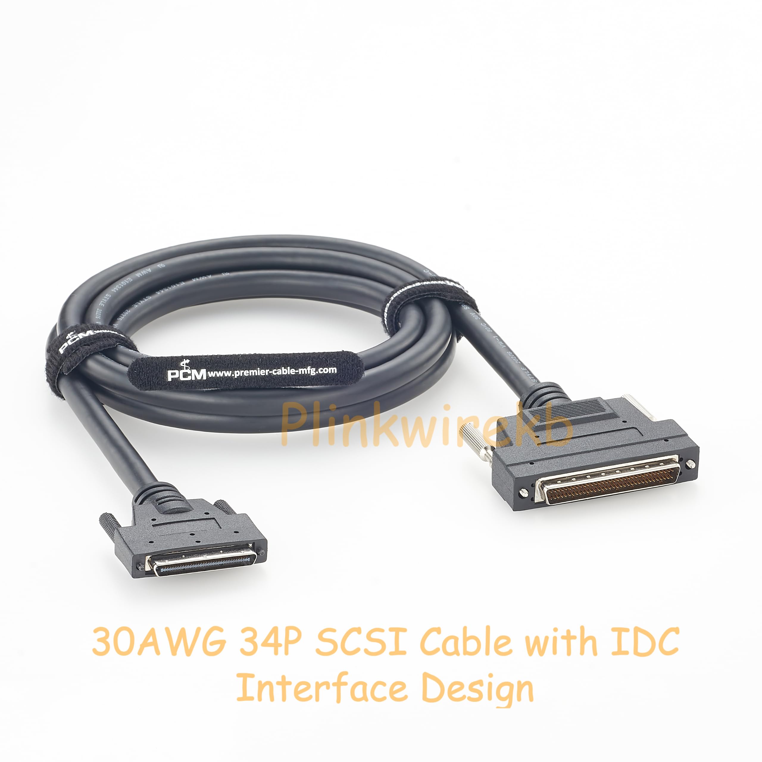 VHDCI Câble SCSI 68 broches vers HPDB 68 broches 2 m Câble de données blindé mâle vers mâle 30 AWG 34P pour PC industriel et appareils de stockage