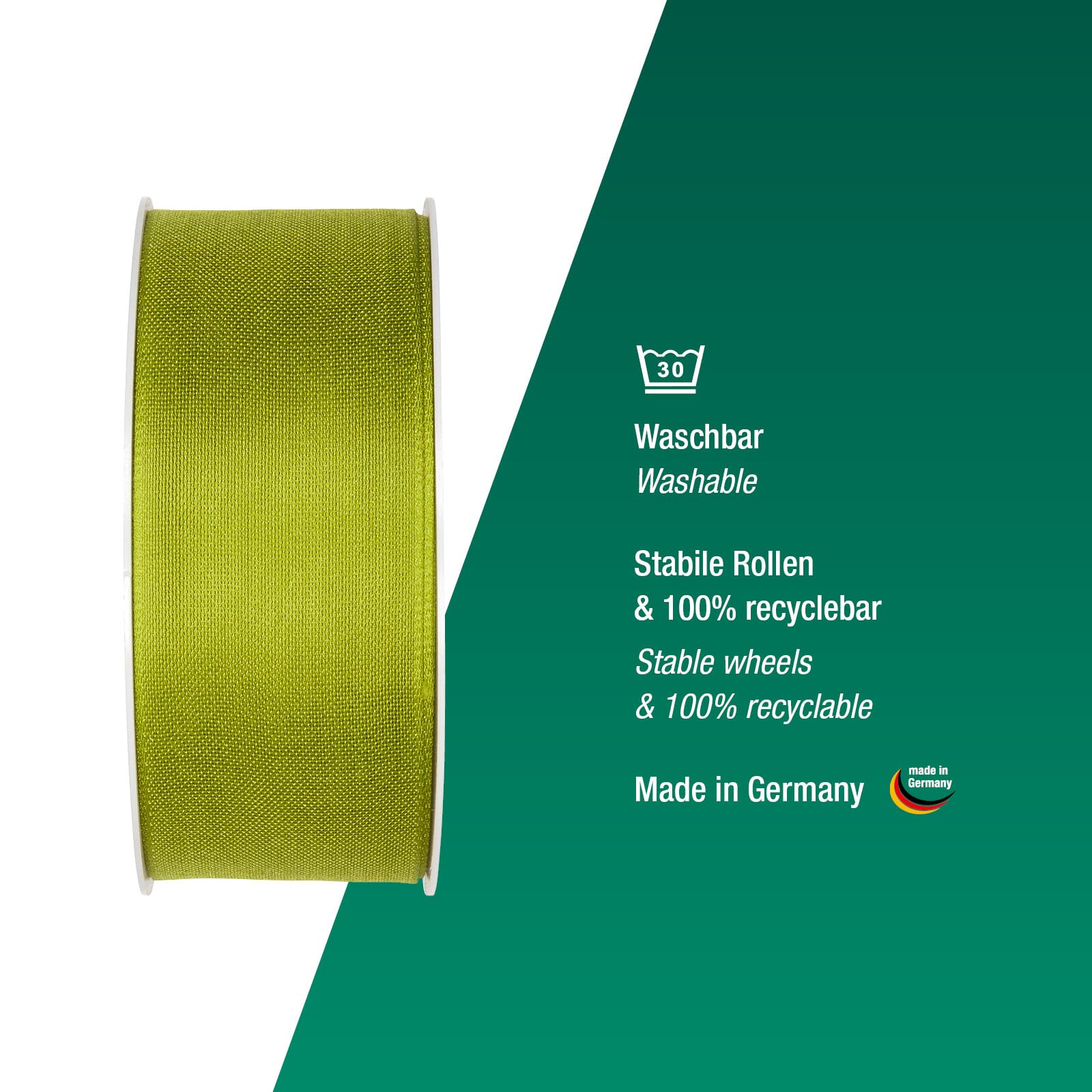 Halbach Seidenbänder Cadeaulint, breedte 40 mm, lengte 25 m, lint made