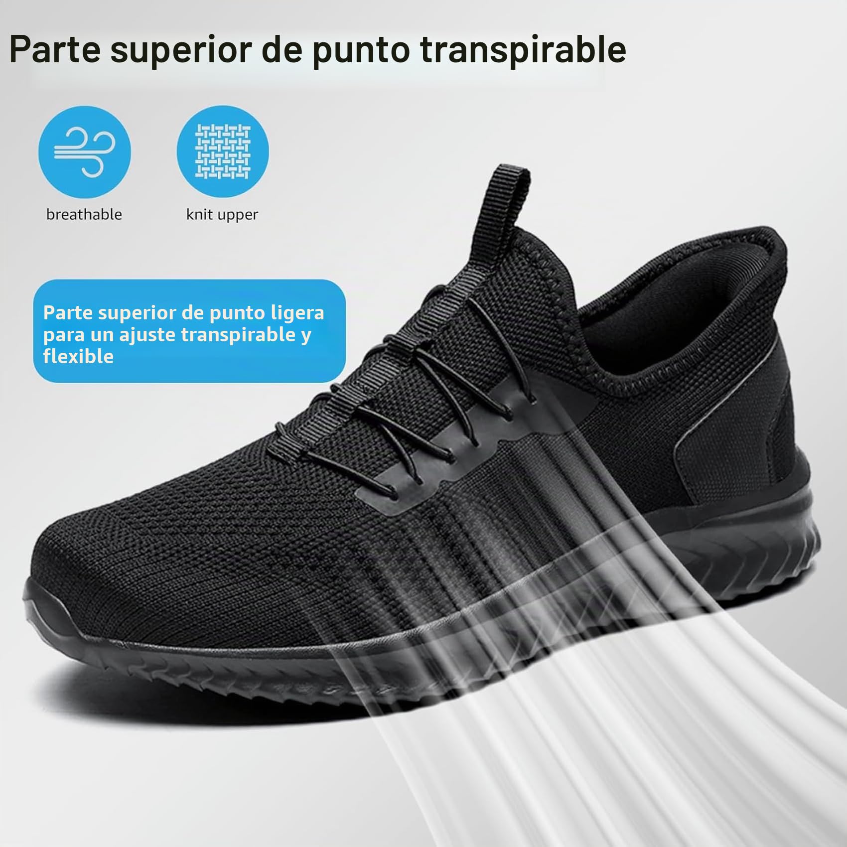 Zapatillas Casual para Hombre Slip On Calzados Deportivo Zapatos de Running Transpirable Ligero Zapatillas de Caminar
