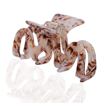 ZOOX Ultra Cool Big Wavy Hair Claw Clip, Design Inspired by the Fancy 1970s Topaz