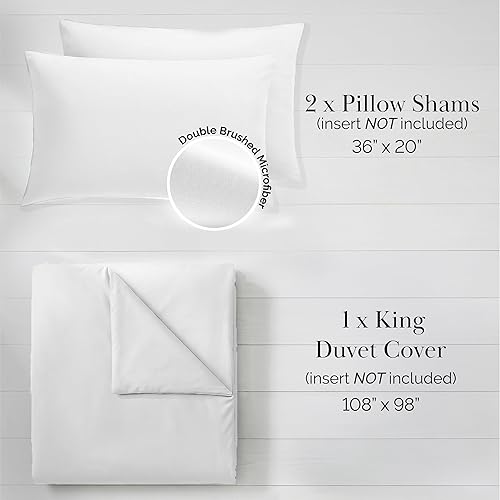 Miniatura 4 de Southshore Fine Living, Inc. Juego de funda de edredón extra grande de tamaño California King, funda de edredón premium suave y cómoda con cierre de