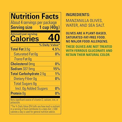 Miniatura 24 de Pearls Olives To Go!, Pimiento relleno, aceitunas verdes españolas, 1.6 oz, 24 tazas