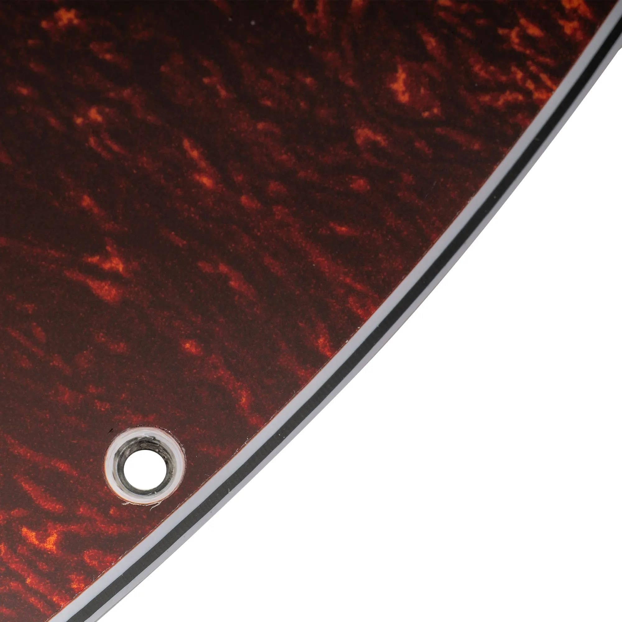 Standard Pickguard do gitary elektrycznej Standardowa Maskownica Do Gitary Elektrycznej H Z 8 Otworami Trwała I Łatwa W Montażu(4ply Red)