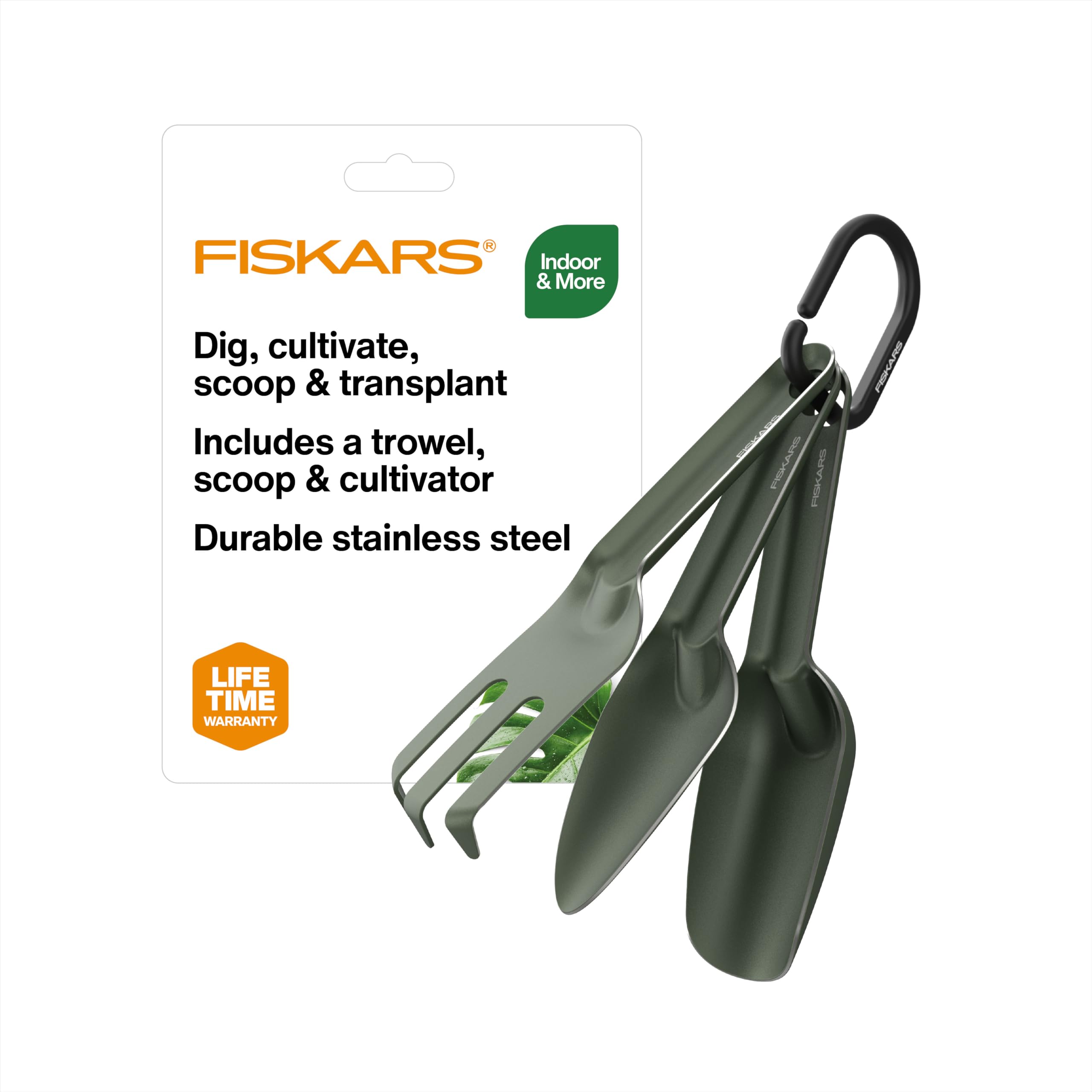 Amazon.com : Fiskars 3-Piece Plant Cultivating Tool Set, Nesting