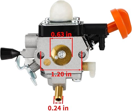 Miniatura 2 de Carburador para Stihl FS131R recortadora desbrozadora Auger 4180-120-0617 FS131 R FS131 FS311 HT133 HT134 HT135 KM131 BT131 FB131 KombiMotor Sierra