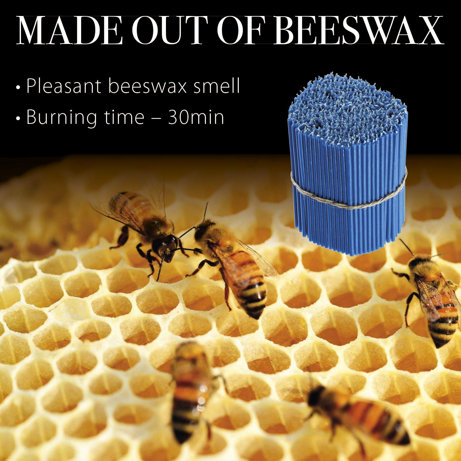 Danilovo Lot De 70 Bougies à La Cire D'Abeille Multicolores - Bougies Orthodoxes Pour Prière Et Décoration