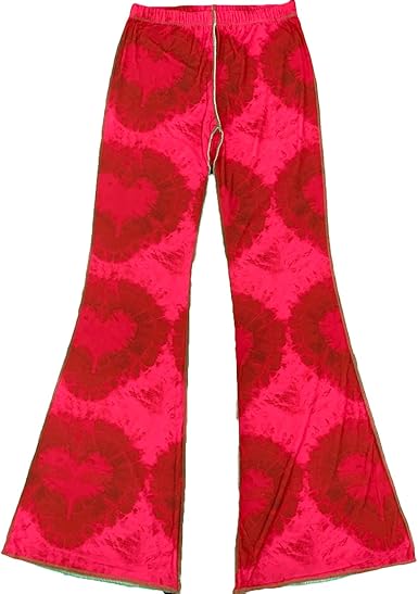 Amazon.com: Pantalones acampanados con estampado de cintura alta para  mujer, pantalones largos para primavera y auttum (rojo, M) : Ropa, Zapatos  y Joyería