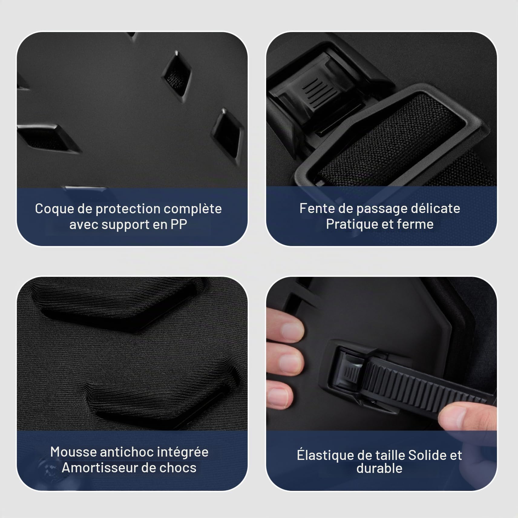 Gilet d'armure de réglable, Protecteur de Poitrine et Dos Absorbant à Choc, équipement Protection Respirant pour Le vélo saleté, Le vélo Montagne, Les Courses et la Conduite Hors r