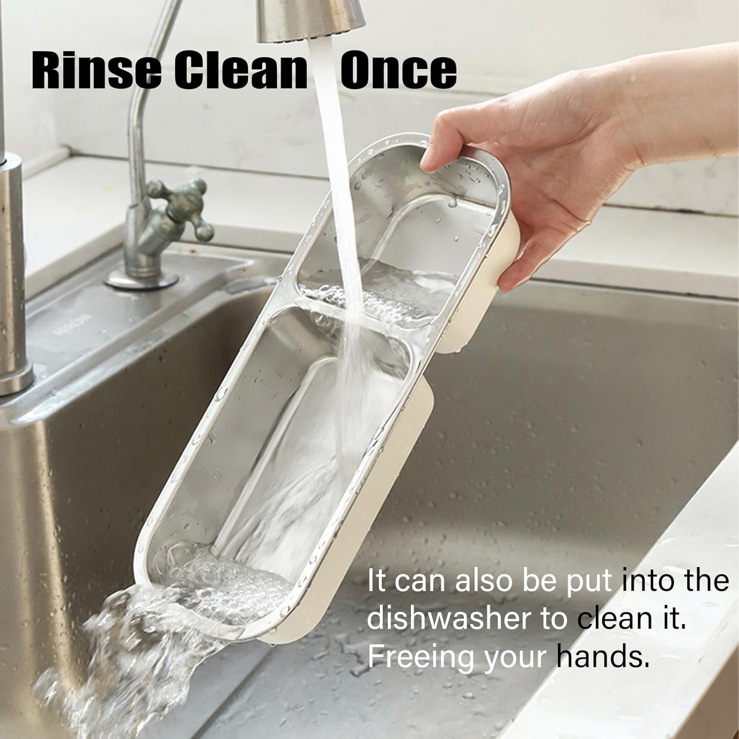 Reusable Stainless Steel Snack Containers with Lids – 10.3" x 4" 3 Compartment Snackle Box, Leak-Proof Metal Snack Containers for Kids & Adults, Divided Food Storage Box (2 Compartment) - Image 7