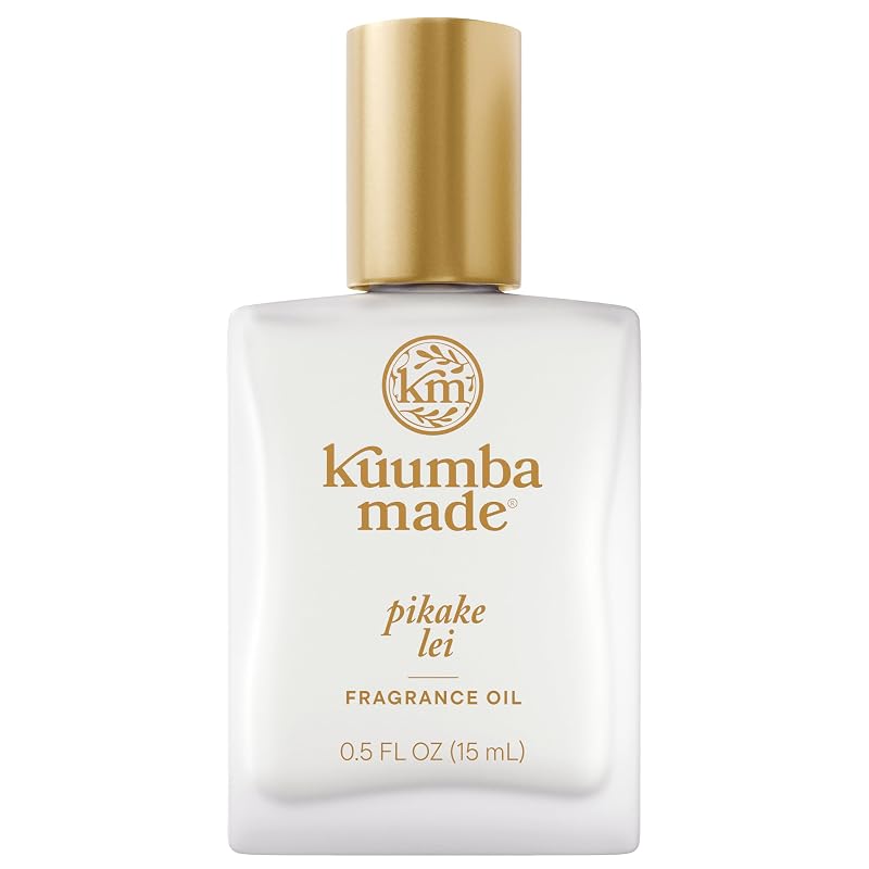 Óleo perfumado roll-on Kuumba Made Pikake Lei sem álcool, 15 mL