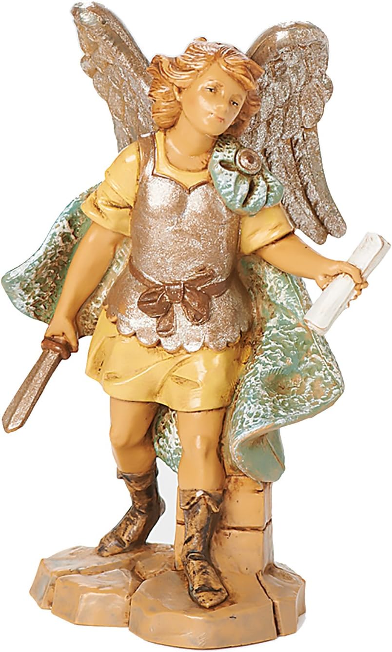 Fontanini Inc., Gabriel, Archangel, 5" Angels Collection, Nativity Figure and Accessories, Hand Sculpted and Painted