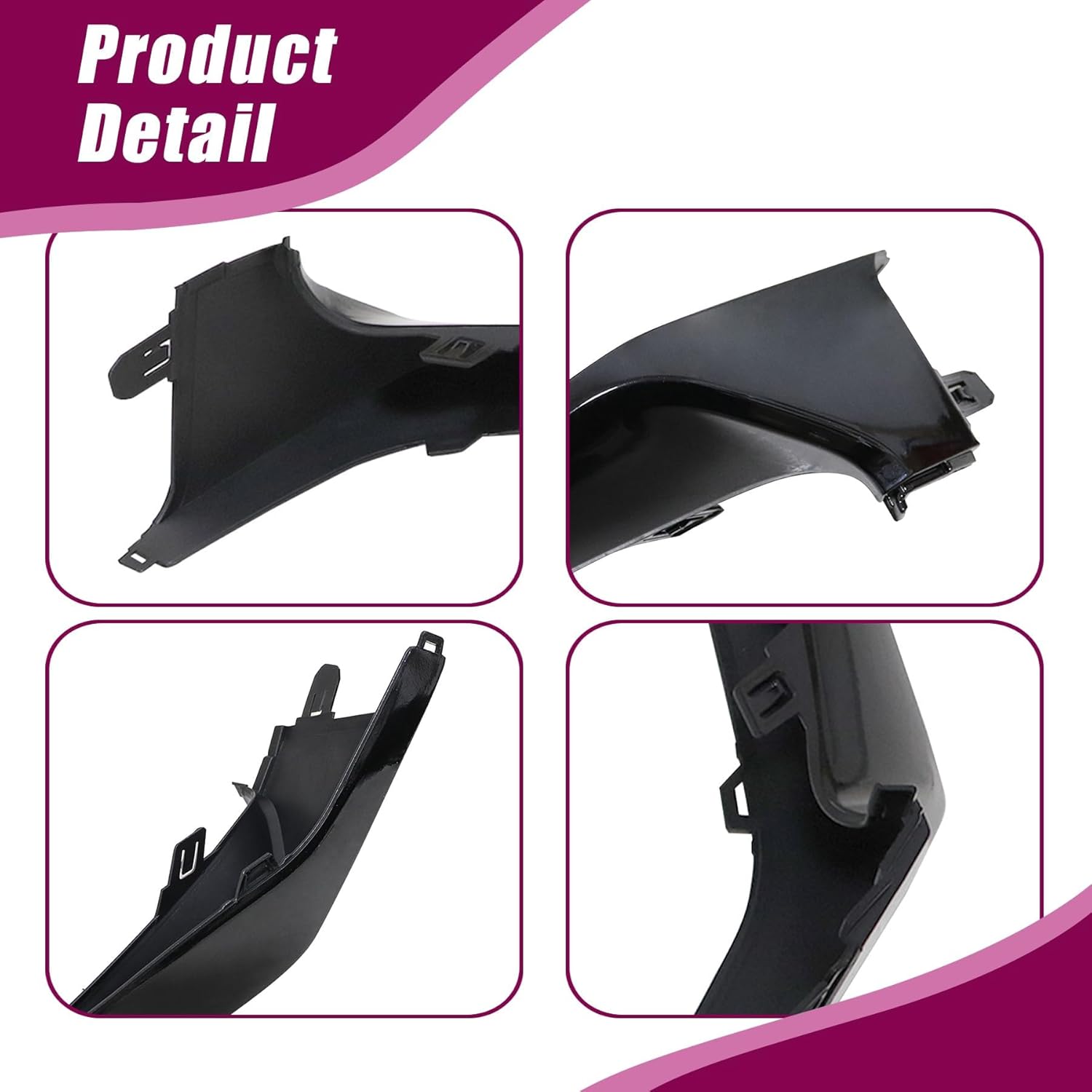 XQSMWF Pair Front Bumper Cover Lower Trim Molding Lip Spoiler Grille, Compatible with Toyota Corolla SE XSE 2020 2021 2022 Replace# 5211302030 5211302040