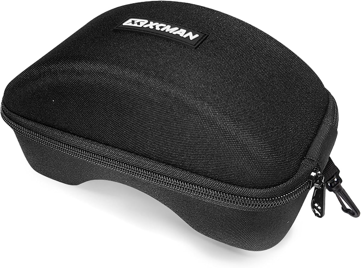 XCMAN Rigid EVA Ski Goggle Case Fit All Shapes and Size Ski Goggles BLACK