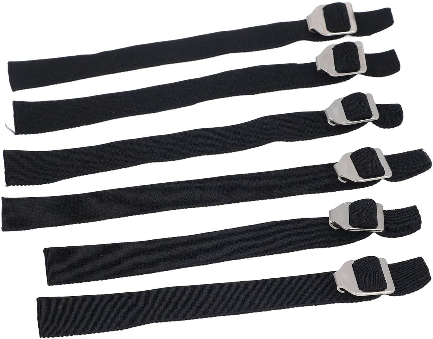 Catcher Shin Guard Straps, 6pcs Shin Guard Replacement Straps Adjustsble Baseball Youth Security Leg Guard with Metal Buckles for Teens Adults