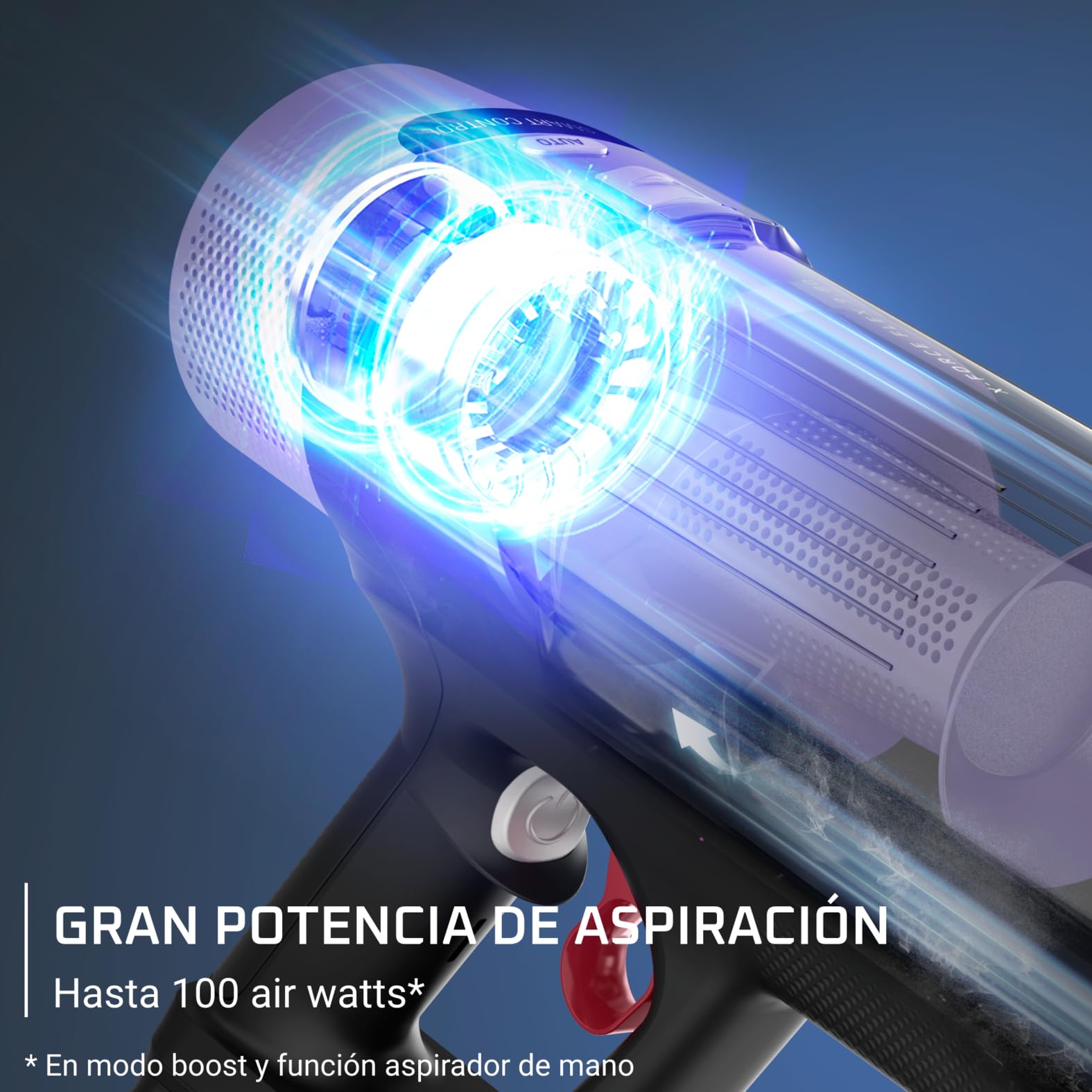 Rowenta X-Force Flex 9.80, Aspirador Escoba Sin Cable, Autonomía de 1h20, Limpieza 4 en 1, Ultraligera, Alta filtración, Modelo para Alérgicos, RH7L35E0