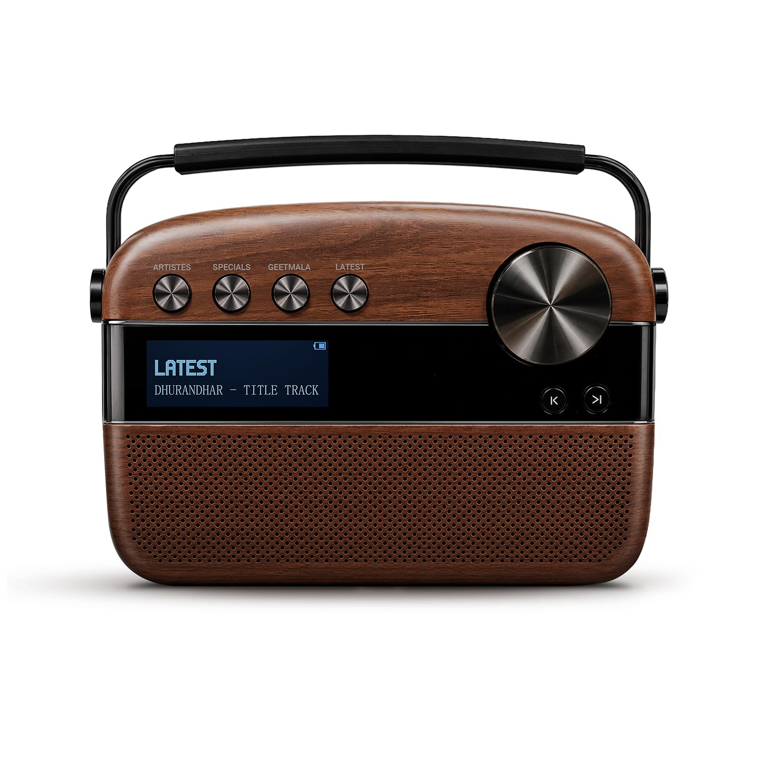 Saregama Carvaan 3.0 Hindi Legends to Latest Music Player, Antique Oak | 5000+ preloaded Hindi songs, 100+ latest hits, 20W powerful speakers, up to 6 hours playtime