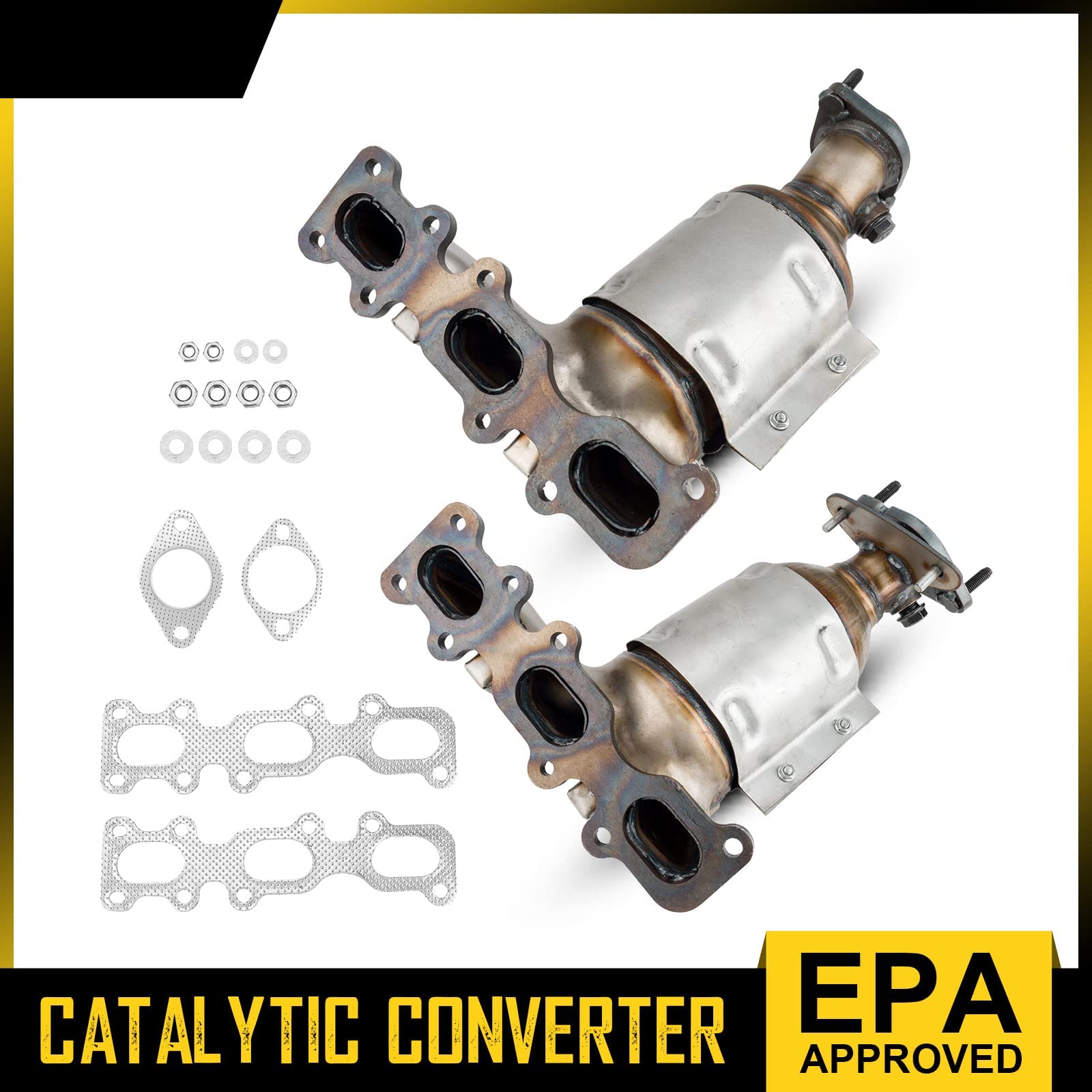 MARSFLUX Catalytic Converter Replacement For 2013-2019 Explorer, 2013-2019 Flex, 2013-2019 Taurus, 2013-2016 MKS, 2013-2016 MKZ, 2013-2018 MKT Replace 30585, 19517, 674256, 1379 (EPA Compliant)