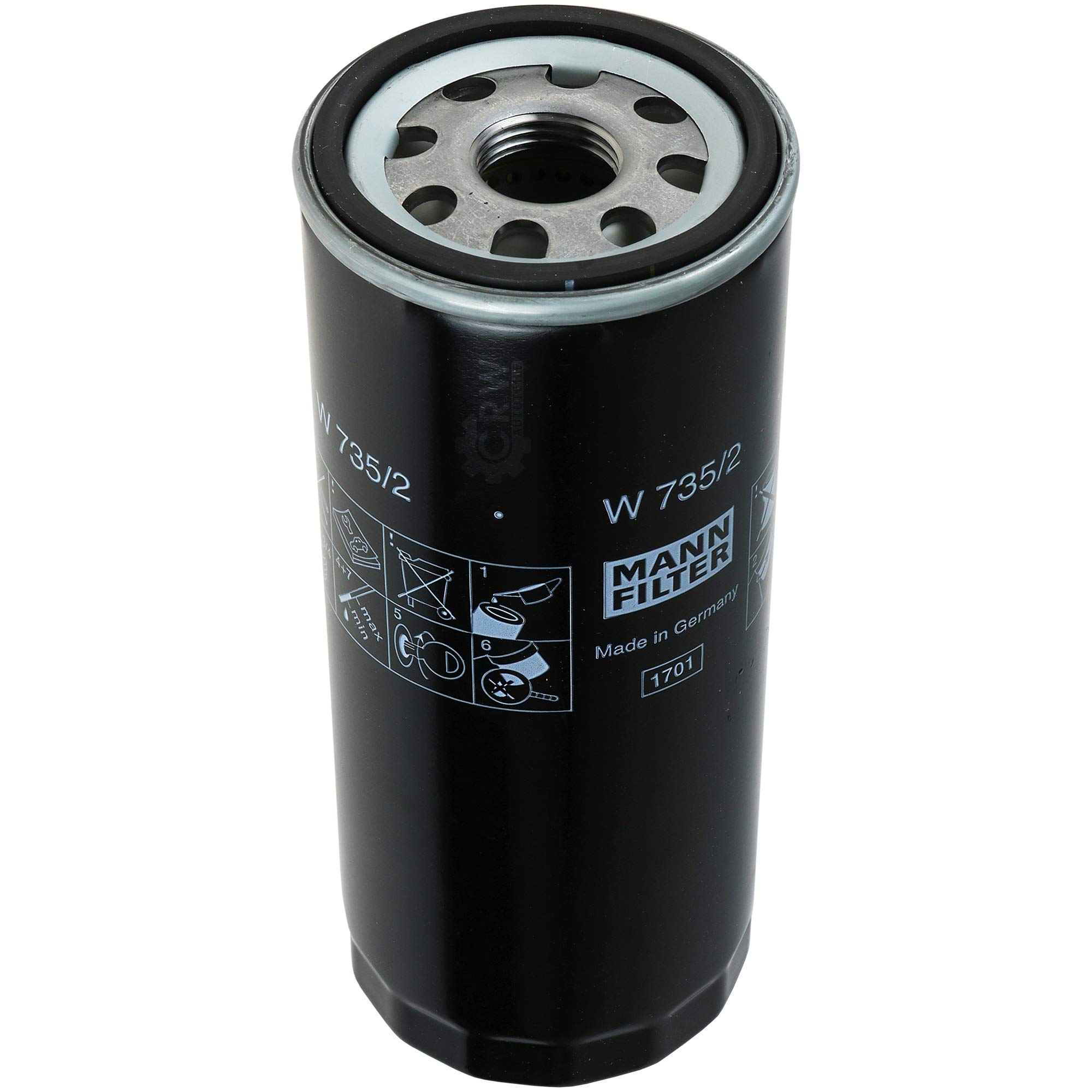 Paquete de inspección Kit de mantenimiento de filtros con filtro de aceite W 735/2, filtro de aire C 26 168, filtro de combustible WK 725, filtro de habitáculo CU 3037, tornillo de cierre