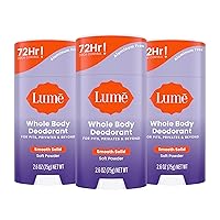 Vista 22 de Lume Desodorante para Todo el Cuerpo - Barra Sólida Suave - Control de Olor por 72 Horas - Sin Aluminio, Sin Bicarbonato de Sodio y Seguro