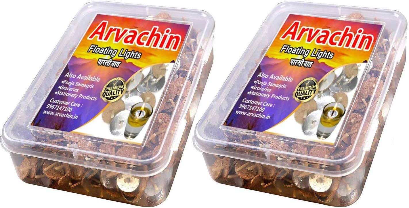 Arvachin Floating Oil Wicks (Parsi Vat) 1000 Wicks (500 x 2 Box)