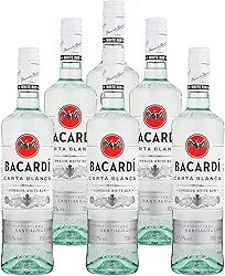 Rum Cubano Bacardi Carta Blanca 700ml 6 Unidades