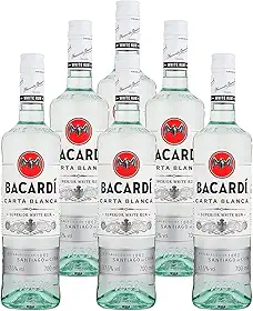 Rum Cubano Bacardi Carta Blanca 700ml 6 Unidades